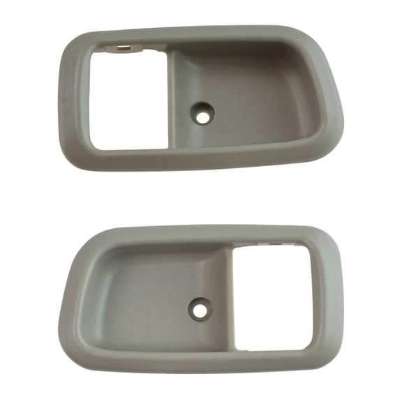 TRQ Interior Door Handle Bezel Light Charcoal Gray Front Pair for Tundra DHA37295