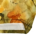 thumbnail image 5 of CLOOCL Crew Neck Blouse Lovely Floral Printed Casual Shirt Plus Size Short Sleeve Tops, 5 of 6