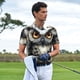 thumbnail image 3 of Balery Whimsical Owl On Branch Camisa Polo de Hombre con Estampado, de Manga Corta y Tejido Medio, Camisa Tipo Golf Polo-Large, 3 of 6
