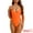 Orange, variant on Monokini Swimwear Trendy Cut Out Bathing Suit S Navy Blue