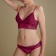 thumbnail image 3 of Gibobby Lencería sexy para mujer Conjunto de lencería sexy con pantalones cortos, sexy cierre frontal, malla negra, manga larga, body para mujer(Rojo, M), 3 of 5