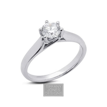 0.23ct G-SI1 Exc Round AGI Natural Diamond 14k Trellis Engagement Ring 2.81 (Best Tiffany Engagement Ring)