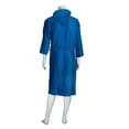 thumbnail image 2 of Men's Terry Velour Hooded Bathrobe (Medium, Blue), 2 of 3
