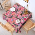 thumbnail image 2 of Chihuahua and Flower Florals Square Tablecloth,Waterproof Square Table Cover,Wipeable Spillproof Washable Table Cover for Home Kitchen Party Decor 42"X42"(107x107cm), 2 of 6