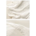 thumbnail image 3 of Women Floral Embroidered Tencel Blouse, Loose Crew Neck 3/4 Sleeve Breathable Summer Shirt, 3 of 4