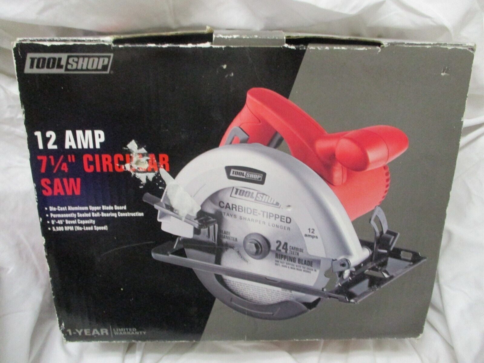 Tool Shop 12Amp Corded 71/4" Circular Saw Blade not Included