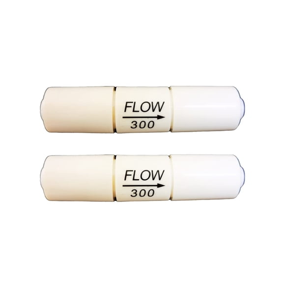 Malida 1/4 Inch Quick Connector Fittings Flow Restrictor For Ro Water Purifiers Reverse Osmosis Systems (2 300Cc-50Gpd)