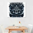 thumbnail image 2 of Orinice Skull Gothic Fine Art Aesthetic Poster Print Wall Painting for Home Decor Living Room Bedroom Office Wall Decor 20x16in, 2 of 6