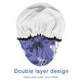 thumbnail image 4 of Shower Caps,Halloween Ghosts Bats Stars and Boo Waterproof Shower Cap for Women 4 Pieces,Double Reusable Hair Cover for Shower PEVA Elastic Stretch Hem, 4 of 7