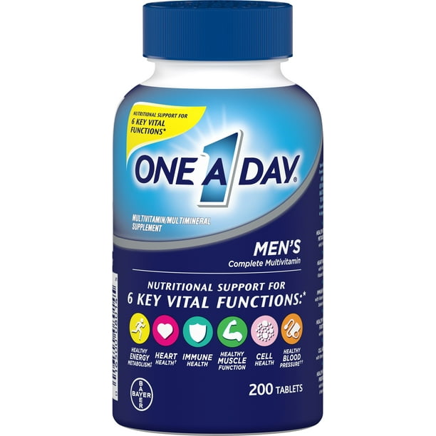 OneADay Men's Health Formula Tablets 200 Tablets (Pack of 3