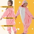 thumbnail image 5 of SWEETXIN Kids Penguin Onesie Pajamas Halloween Plush Costume Sleepwear Christmas Gift for Girls Boys Jumpsuit 10Years, 5 of 7