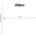 thumbnail image 2 of 1box 1 box 200pcs golden Flat Head Pins T style Headpins golden Open Eye Beads Beading Brass Straight End Wire Needles for Jewelry Making Earrings Bracelets Findings, 2 of 6