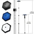 thumbnail image 3 of Golf Travel Bag Support Rod Portable Supporting Pole Portable Club Protection with Shield Aluminum Alloy Adjustable Height Supporting Stick Accessory Black, 3 of 9
