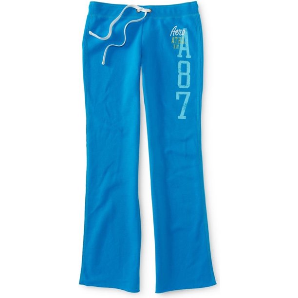 Aeropostale Womens Classic Comfy Fit Casual Sweatpants, Azul, Small Aeropostale Pantalones deportivos