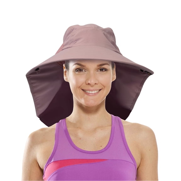 Sun Blocker Adventure hat UPF 50 rated Outdoor hat Wide brim with Back flap