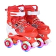 thumbnail image 2 of fastboy 2 Pcs Patins à Roulettes pour Enfants avec Lumières Colorées Protection Anti-Impact des Orteils style Paillettes Rouges, 2 of 6