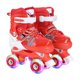thumbnail image 1 of Yuarrent Juego de 2 patines para niñas de 8 a 12 años, seguros y cómodos, con ruedas de PU. Ropa Deportiva, Zapatos rojo Estilo brillo, 1 of 6
