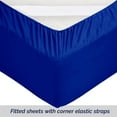 thumbnail image 3 of Elegant Comfort 1500 Premium Hotel Quality 1-Piece Fitted Sheet, All Around Elastic, Deep Pocket, Softest Quality Microfiber - Full Royal Blue, 3 of 4