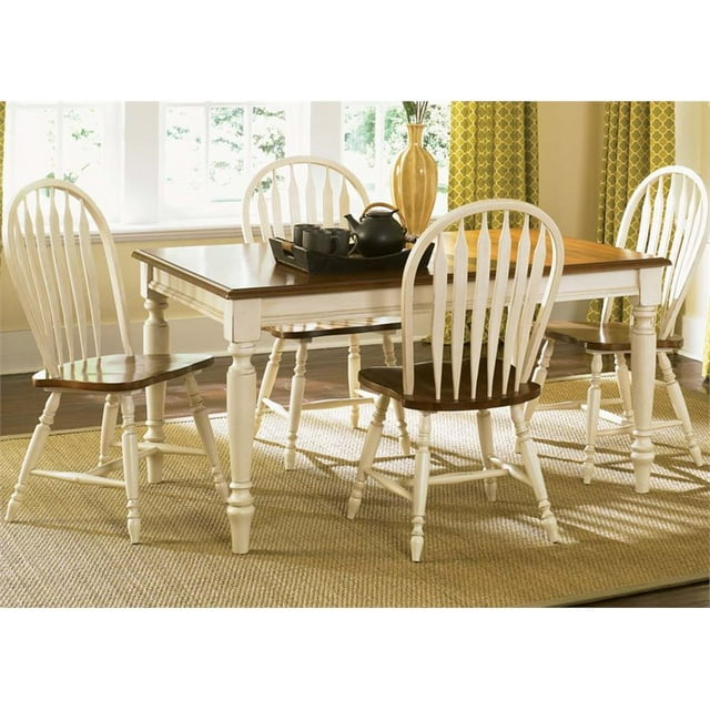 Liberty Furniture Low Country 5 Piece Dining Set in Linen Sand