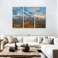 thumbnail image 3 of Elephant Stock Rustic Wyoming Wall Art - Horizontal Multi Panel Canvas - Living Room Wall Decor - Nature Multi Panel - Brown And Gray Decor By Darren White Photography - 74" x 48", 3 of 8