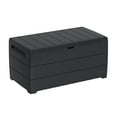 thumbnail image 1 of Duramax CedarGrain Durabox Banquette de Rangement pour Terrasse Extérieure de 110 Gallons, Gris, 1 of 10