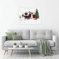 thumbnail image 6 of Bingfone Vintage Buffalo Plaid Christmas Camper Tapestry Wall Hanging Decor for Living Room Bedroom Dorm Classroom Office Decor 29x37 Inch, 6 of 8