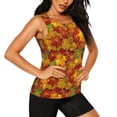 thumbnail image 2 of Lsque Vintage maple leaf autumn Printed Workout Tank Tops for Women, Athletic Sports Tank Tops, Compression Sleeveless Dry Fit Shirts,Sleeveless Yoga Shirt-X-Large, 2 of 9