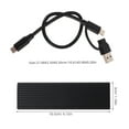 thumbnail image 2 of WHAMVOX 1 Set External NVME Enclosure Hard Drive Case Aluminium Black for High Speed Data Transfer, 2 of 8