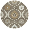 thumbnail image 2 of Addison Rugs Chantille Indoor/Outdoor Transitional Medallions Brown Washable Round Rug, 8' x 8', 2 of 6