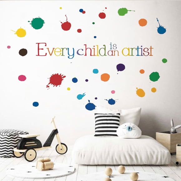 Adhesivos de pared Every Child Is an Artist (PVC, 15 x 60 cm)