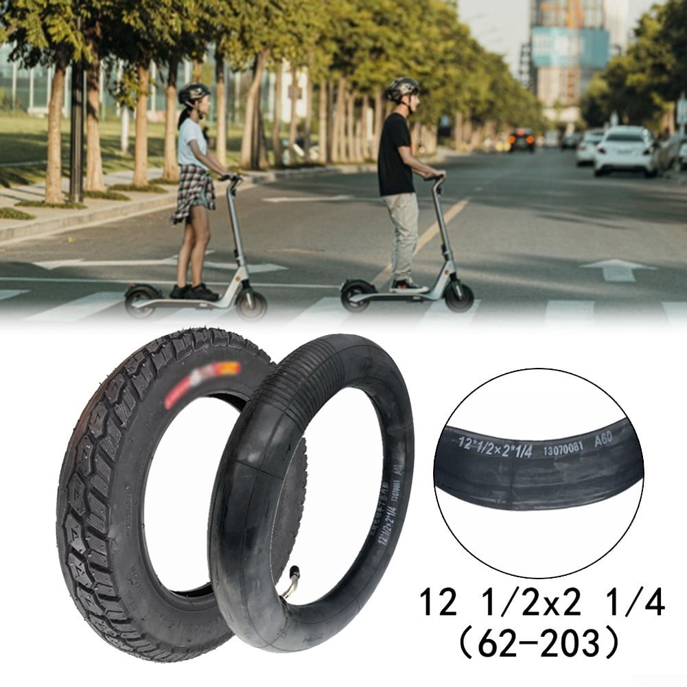 Pneu 12 X 2.4 Pouces Anti-Crevaison + Chambre à Air – Vélo Enfant, Trottinette Électrique, Scooter 12"