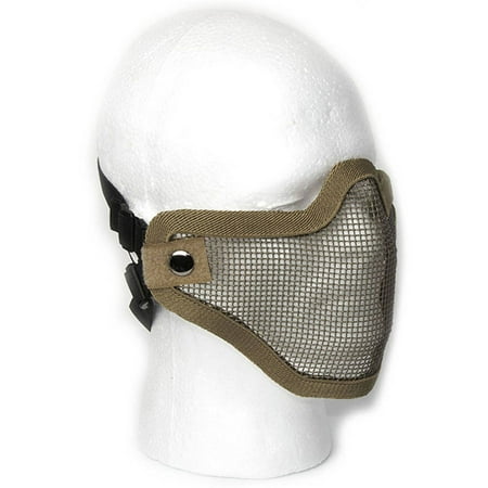 - ALEKO PBM209TN Protective Mask Mesh Wire Half Face Chin Mouth Coverage, Tan Color