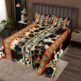thumbnail image 2 of Erosebridal Hippie Aztec Coverlet Set King, Leopard Print Bedding Set, Cheetah Wildlife Bed Set, Ultra Soft Room Decorative, 3-Piece, 2 of 5