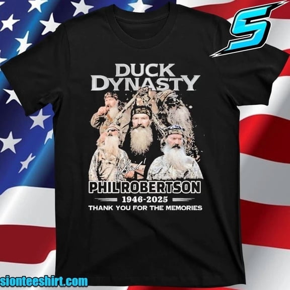 Duck Dynasty Phil Robertson 1946-2025 Thank You For The Memories T-Shirt | eBay