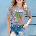 thumbnail image 2 of Back To School Printed Summer Top With Three Quarter Sleeves For Kids Light Shirts for Kids, 2 of 4