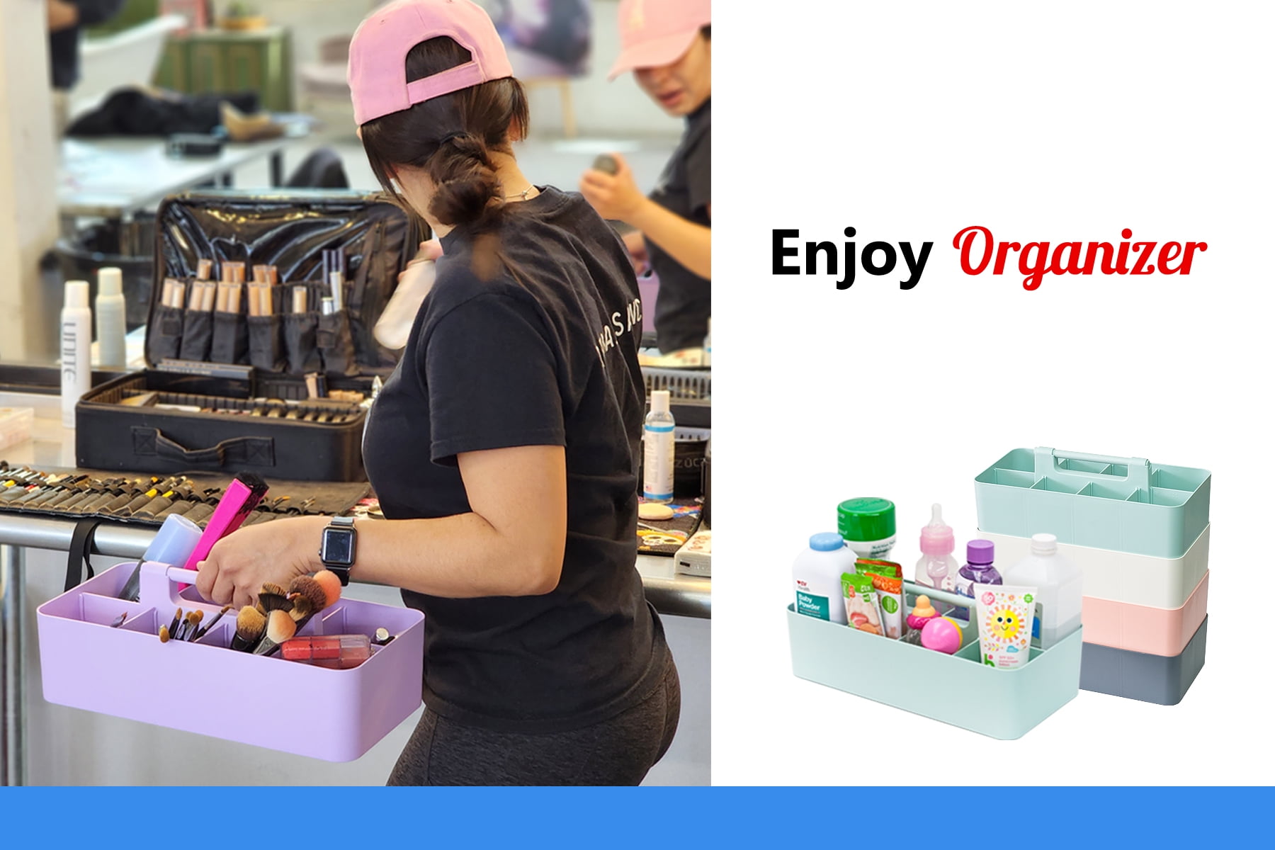Enjoy Organizer 8-Compartment Desktop Organizer , 3 Count
