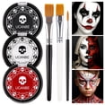 thumbnail image 1 of Kit de pintura facial y corporal UCANBE Goth White Foundation Black Red, 1 of 7