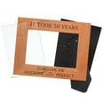 thumbnail image 2 of ThisWear 50th Birthday Gift It Took 50 Years Awesome Natural Wood Engraved 5x7 Landscape Picture Frame Wood, 2 of 6