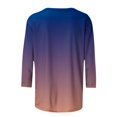 thumbnail image 4 of Birdeem T-Shirt Mode Femme Imprimé Ample Manches 3/4 Blouse Col Rond Hauts Décontractés, 4 of 12