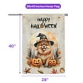 thumbnail image 5 of Happy Halloween Pomeranian Witches Hat Pumpkin Carving House Flag 28x40in Double Sided Pom Dog Lover Gifts Outdoor Decor - 02019, 5 of 5