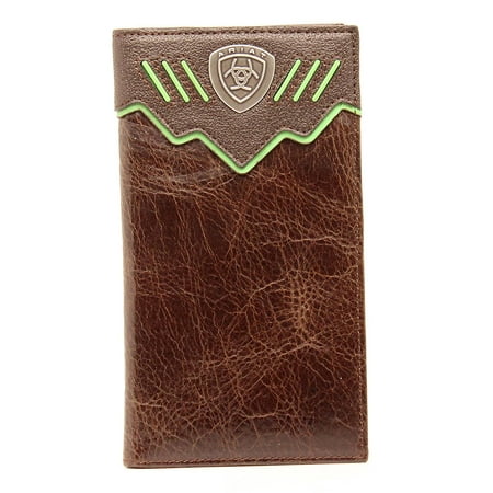 Rodeo Wallet - Ariat Accessories Men's Rodeo Shield Wallet OS Brown
