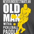 thumbnail image 3 of CafePress - Old Man With A Pickleball Paddle T Shirt T Shirt - Mens Comfort Colors Shirt, 3 of 5