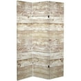 thumbnail image 7 of Oriental Furniture 6 ft. Tall Pale Wood Pattern Canvas Room Divider - 3 Panel, 7 of 7
