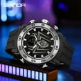 thumbnail image 5 of SANDA Men's Watches Sport Military Quartz Watch 50M Waterproof Wristwatch for Male  Clock Stopwatch Relogios Masculino 6111, 5 of 6