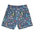 thumbnail image 7 of FORMRS Boys Swim Trunks Quick Dry Mesh Lining Beach Boardshorts, Sizes XS-XL, Blue Beach Pattern, 7 of 7