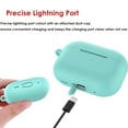 thumbnail image 4 of for Airpods Pro 2 Case, Silicone Protective Covers Skin Come with Keychain+Fur Ball Compatible with Apple AirPods Pro 2nd Generation 2022 (Mint-Green), 4 of 9