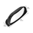 thumbnail image 2 of MasteelfCA 1 Set 2Pcs Car B-Pillar Side View Mirrors Rear Seat Blind Spot Mirrors (Black), 2 of 8