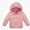 Pink, variant on HAOTAGS Girls Down Jacket (2-13) Casual Winter Hooded Warm Nylon Spandex Quilted Coat Purple Size 3T