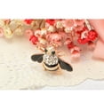 thumbnail image 4 of Abeja broche esmalte lindo exquisito diamantonismo encantador romántico vendimia pechuga de la vendimia día de San Valentín broches para mujer regalo de joyería negro kenally AP004693-01, 4 of 7