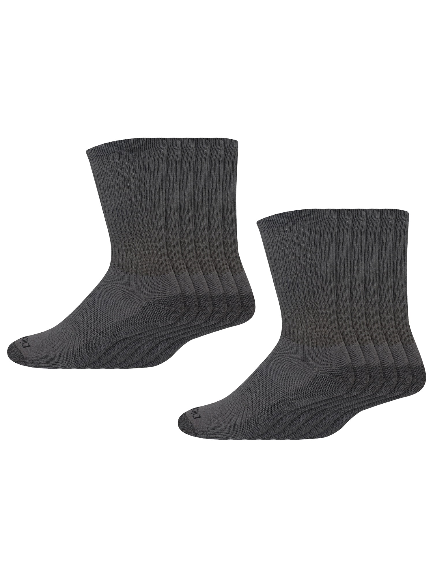Genuine Dickies Men's Dri-Tech Crew Socks, 12 Pack
